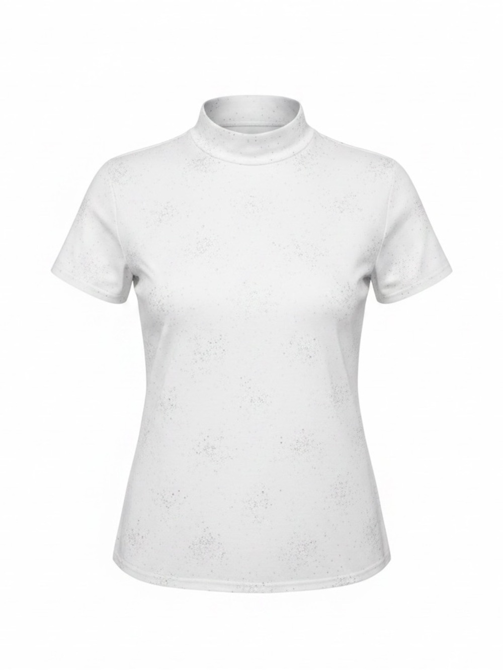 LINDA LUNDSTRÖM White Sparkle Burst Rhinestone Embellished Short Sleeve Top M